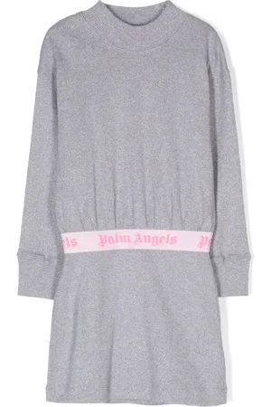Palm Angels Jurk met logo tailleband