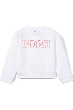 PUCCI Junior Katoenen sweater met geborduurd logo