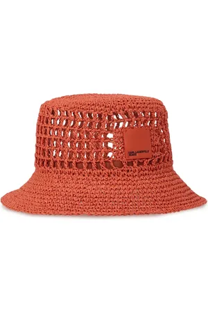 Karl Lagerfeld Raffia vissershoed