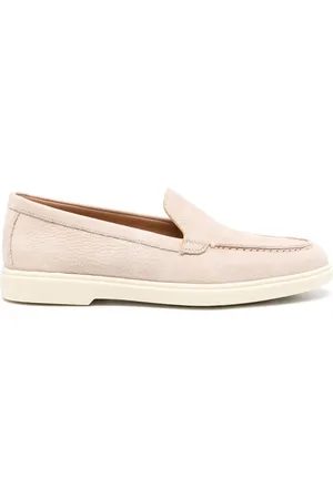 santoni Leren loafers