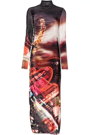 Jean Paul Gaultier Pigalle fluwelen maxi