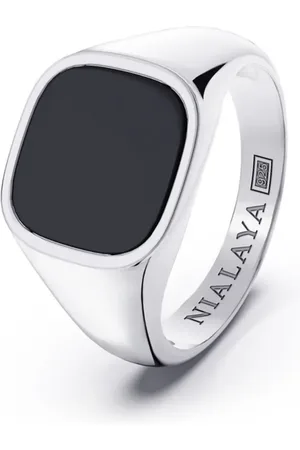 Nialaya Zegelring met gegraveerd logo