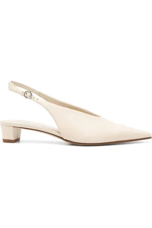 Aeyde 30 mm leren slingback pumps