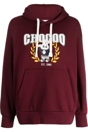 Chocoolate Hoodie van katoenblend met logoprint