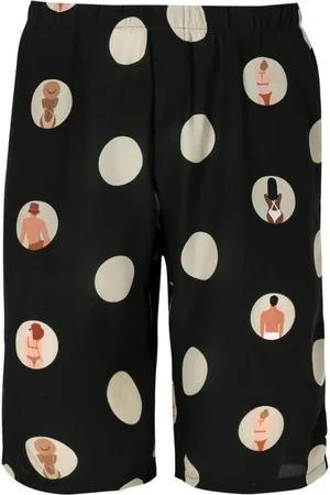 AMIR SLAMA Shorts met stippen