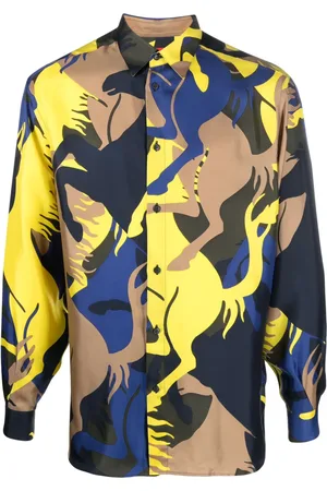FERRARI Overhemd met camouflageprint