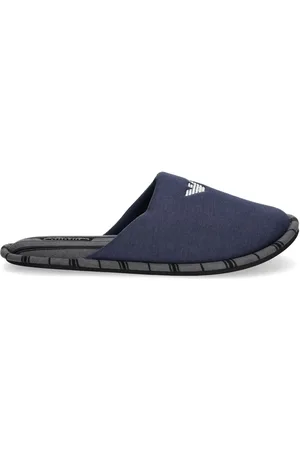 Emporio Armani Slippers met geborduurd logo