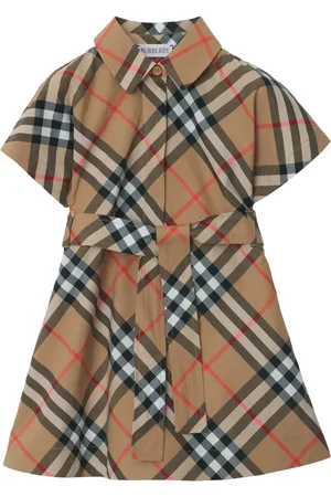 Burberry Geruite katoenen blousejurk