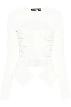 ANDREADAMO X Ray gebreid vest
