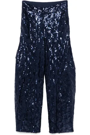 ROTATE Cargo broek met pailletten