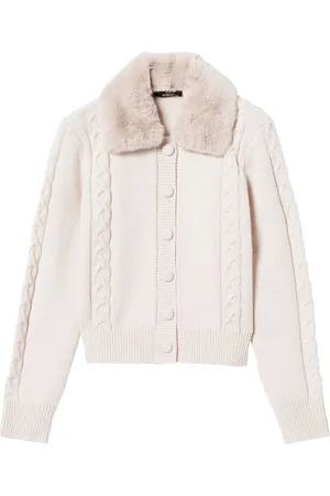 Twin-Set Vest met kraag van imitatiebont