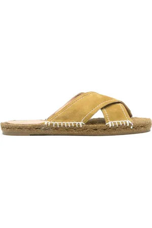 Castaner Suède espadrilles met gekruiste bandjes