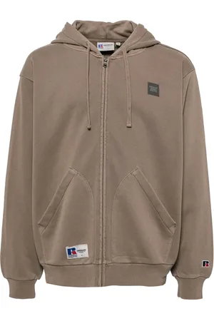 Chocoolate X Russell Athletic hoodie met rits en logo