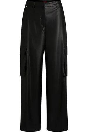 HUGO BOSS Cargo broek van imitatieleer