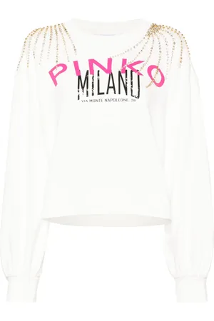 Pinko Sweater verfraaid met kristallen
