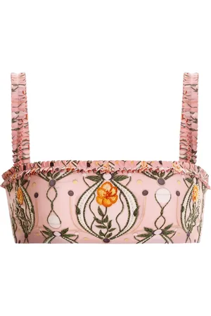 Agua by Agua Bendita Olmo Lunar bikinitop met print
