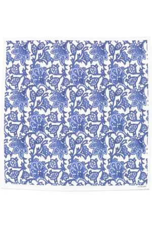 Fursac Sjaal met bloemenprint en zak