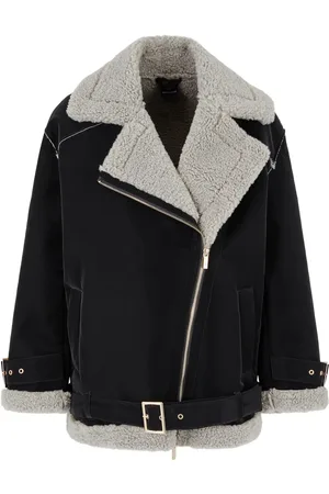 Armani Exchange Jack met afwerking van imitatiebont en rits