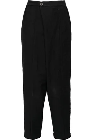 CHIAHUNG SU Broek met toelopende pijpen en geverfd effect