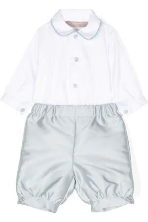 LA STUPENDERIA Satijnen broek en shirt
