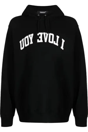 UNDERCOVER Hoodie met tekst en trekkoord