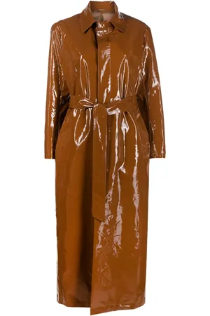 Filippa K Trenchcoat met glanzende afwerking