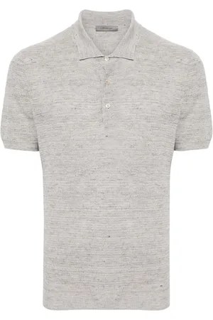 corneliani Gebreid poloshirt