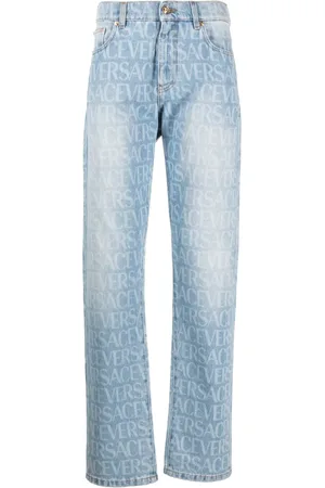 VERSACE Allover straight jeans