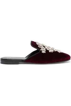 Giuseppe Zanotti Elsa fluwelen muiltjes