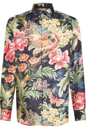 Etro Zijden overhemd met bloemenprint