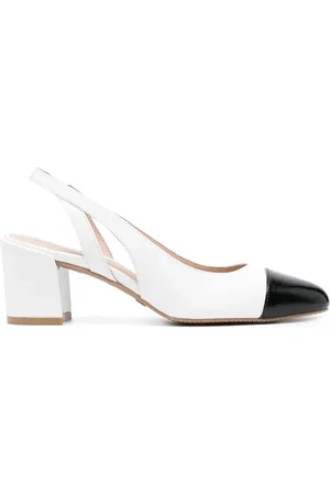 Stuart Weitzman Sleek leren slingback pumps