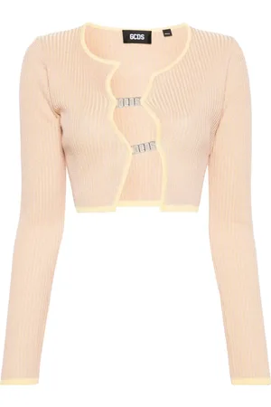 GCDS Comma geribbeld cropped vest
