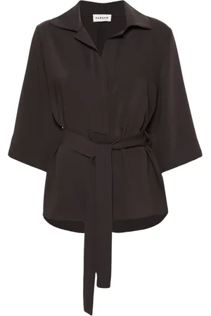 P.A.R.O.S.H. Blouse met gestrikte taille