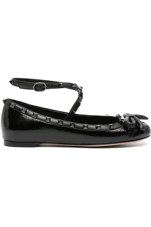 VALENTINO GARAVANI Rockstud leren ballerina