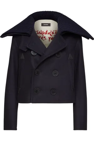 Dsquared2 Sailorjas met dubbele rij knopen