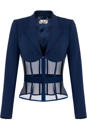 Elisabetta Franchi Crêpe tullen blazer