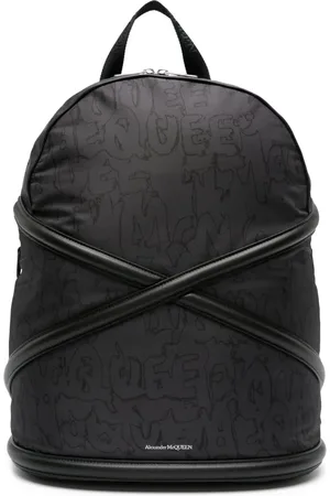 Alexander McQueen Rugzak met gekruiste bandjes en logoprint