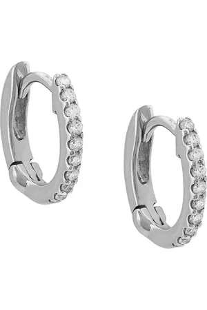 Dana Rebecca Designs 14kt witgouden oorbellen