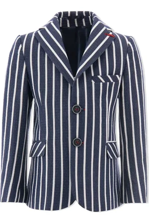 M. Moustache Blazer met enkele rij knopen