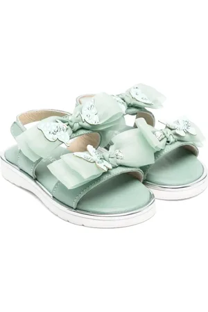 Babywalker Sandalen met organza strik