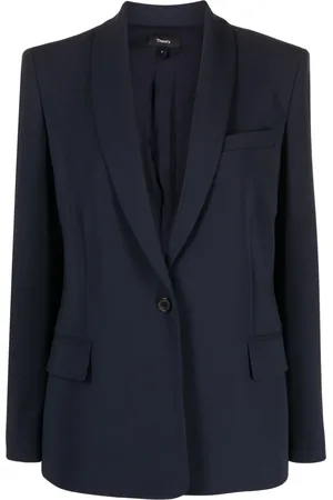 THEORY Blazer met enkele rij knopen