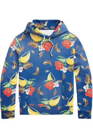 Ralph Lauren Hoodie van katoenblend met print