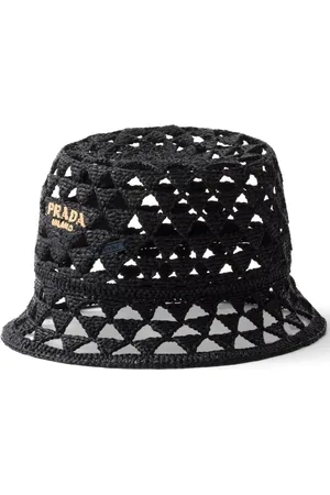Prada Vissershoed met geborduurd logo