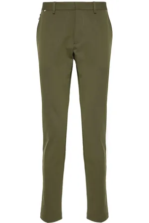 HUGO BOSS Mid waist chino met toelopende pijpen