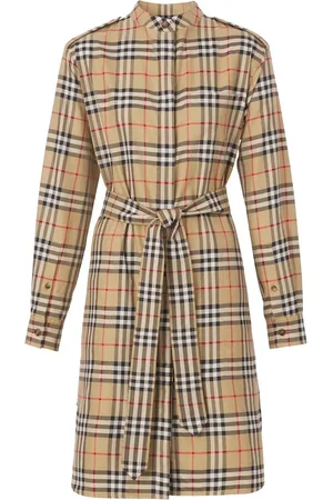 Burberry Geruite blousejurk