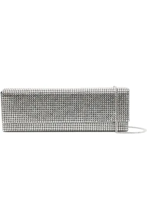 Amina Muaddi Paloma clutch verfraaid met kristallen