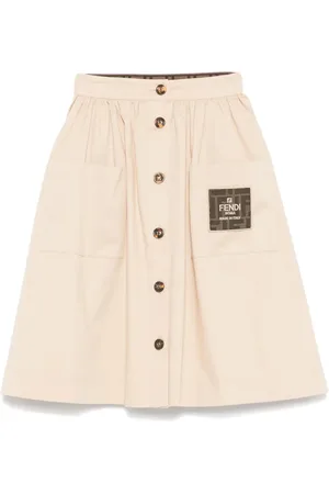 Fendi Rok met logopatch