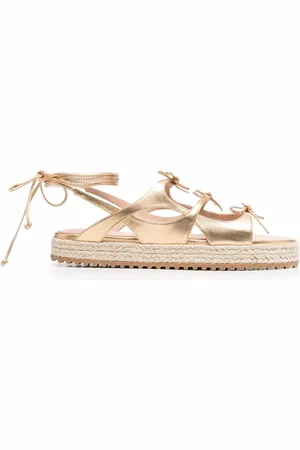 Scarosso X Paula Cademartori leren sandalen