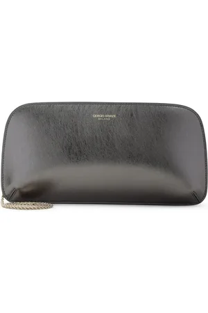 Giorgio Armani Leren clutch