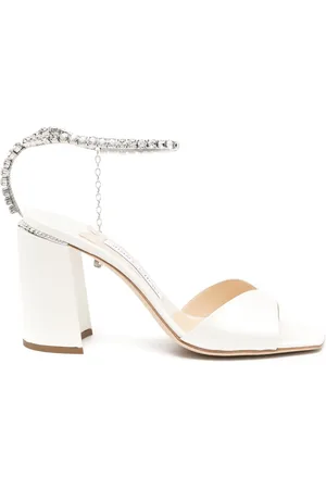 Jimmy Choo Saeda 85mm sandalen met kristallen